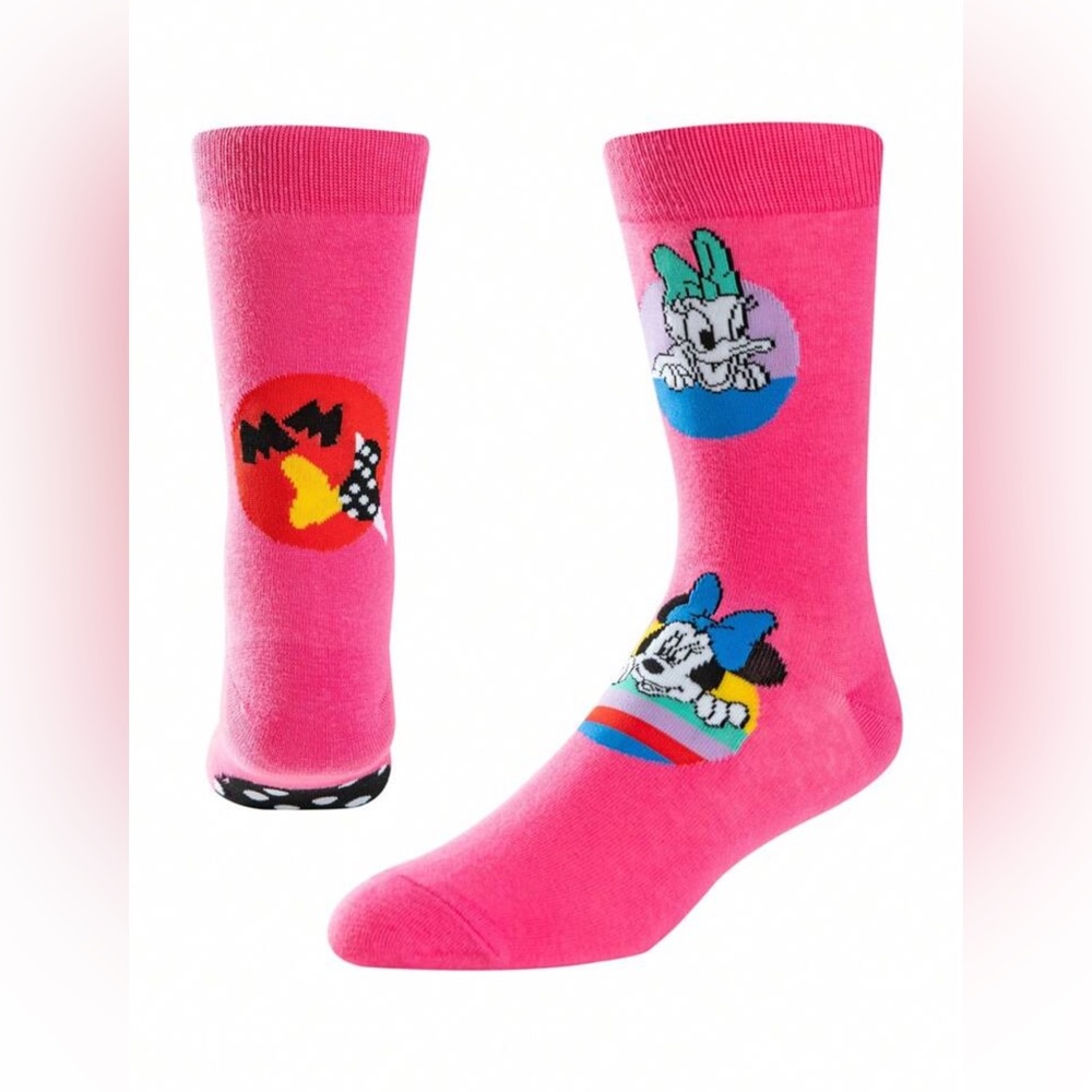 •Disney Beauties• Minnie Mouse & Daisy Duck Graphic Crew Socks 3 for $21